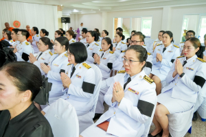 มรภ.เทพสตรี ร่วมพิธีทำบุญตักบาตรและพิธีบำเพ็ญกุศล อุทิศถวายเป็นพระกุศลแด่ สมเด็จพระเจ้าลูกเธอ เจ้าฟ้าพัชรกิติยาภาฯ ในวาระครบ 50 วัน (ปัญญาสมวาร)