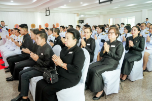 มรภ.เทพสตรี ร่วมพิธีทำบุญตักบาตรและพิธีบำเพ็ญกุศล อุทิศถวายเป็นพระกุศลแด่ สมเด็จพระเจ้าลูกเธอ เจ้าฟ้าพัชรกิติยาภาฯ ในวาระครบ 50 วัน (ปัญญาสมวาร)