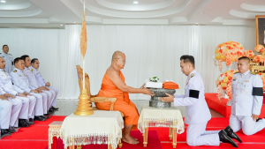 มรภ.เทพสตรี ร่วมพิธีทำบุญตักบาตรและพิธีบำเพ็ญกุศล อุทิศถวายเป็นพระกุศลแด่ สมเด็จพระเจ้าลูกเธอ เจ้าฟ้าพัชรกิติยาภาฯ ในวาระครบ 50 วัน (ปัญญาสมวาร)