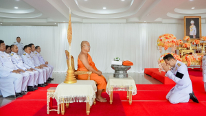 มรภ.เทพสตรี ร่วมพิธีทำบุญตักบาตรและพิธีบำเพ็ญกุศล อุทิศถวายเป็นพระกุศลแด่ สมเด็จพระเจ้าลูกเธอ เจ้าฟ้าพัชรกิติยาภาฯ ในวาระครบ 50 วัน (ปัญญาสมวาร)