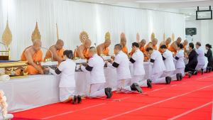 มรภ.เทพสตรี ร่วมพิธีทำบุญตักบาตรและพิธีบำเพ็ญกุศล อุทิศถวายเป็นพระกุศลแด่ สมเด็จพระเจ้าลูกเธอ เจ้าฟ้าพัชรกิติยาภาฯ ในวาระครบ 50 วัน (ปัญญาสมวาร)