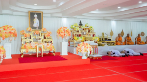 มรภ.เทพสตรี ร่วมพิธีทำบุญตักบาตรและพิธีบำเพ็ญกุศล อุทิศถวายเป็นพระกุศลแด่ สมเด็จพระเจ้าลูกเธอ เจ้าฟ้าพัชรกิติยาภาฯ ในวาระครบ 50 วัน (ปัญญาสมวาร)