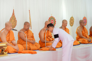 มรภ.เทพสตรี ร่วมพิธีทำบุญตักบาตรและพิธีบำเพ็ญกุศล อุทิศถวายเป็นพระกุศลแด่ สมเด็จพระเจ้าลูกเธอ เจ้าฟ้าพัชรกิติยาภาฯ ในวาระครบ 50 วัน (ปัญญาสมวาร)