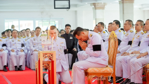 มรภ.เทพสตรี ร่วมพิธีทำบุญตักบาตรและพิธีบำเพ็ญกุศล อุทิศถวายเป็นพระกุศลแด่ สมเด็จพระเจ้าลูกเธอ เจ้าฟ้าพัชรกิติยาภาฯ ในวาระครบ 50 วัน (ปัญญาสมวาร)