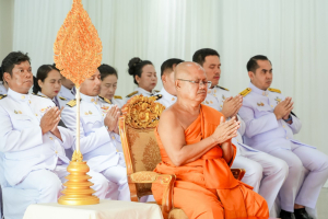 มรภ.เทพสตรี ร่วมพิธีทำบุญตักบาตรและพิธีบำเพ็ญกุศล อุทิศถวายเป็นพระกุศลแด่ สมเด็จพระเจ้าลูกเธอ เจ้าฟ้าพัชรกิติยาภาฯ ในวาระครบ 50 วัน (ปัญญาสมวาร)