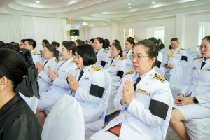 มรภ.เทพสตรี ร่วมพิธีทำบุญตักบาตรและพิธีบำเพ็ญกุศล อุทิศถวายเป็นพระกุศลแด่ สมเด็จพระเจ้าลูกเธอ เจ้าฟ้าพัชรกิติยาภาฯ ในวาระครบ 50 วัน (ปัญญาสมวาร)
