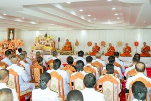 มรภ.เทพสตรี ร่วมพิธีทำบุญตักบาตรและพิธีบำเพ็ญกุศล อุทิศถวายเป็นพระกุศลแด่ สมเด็จพระเจ้าลูกเธอ เจ้าฟ้าพัชรกิติยาภาฯ ในวาระครบ 50 วัน (ปัญญาสมวาร)