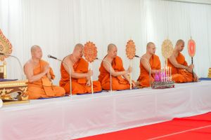 มรภ.เทพสตรี ร่วมพิธีทำบุญตักบาตรและพิธีบำเพ็ญกุศล อุทิศถวายเป็นพระกุศลแด่ สมเด็จพระเจ้าลูกเธอ เจ้าฟ้าพัชรกิติยาภาฯ ในวาระครบ 50 วัน (ปัญญาสมวาร)
