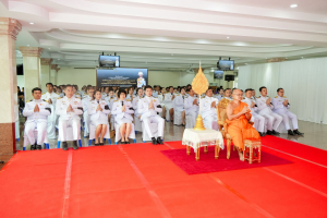 มรภ.เทพสตรี ร่วมพิธีทำบุญตักบาตรและพิธีบำเพ็ญกุศล อุทิศถวายเป็นพระกุศลแด่ สมเด็จพระเจ้าลูกเธอ เจ้าฟ้าพัชรกิติยาภาฯ ในวาระครบ 50 วัน (ปัญญาสมวาร)