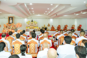 มรภ.เทพสตรี ร่วมพิธีทำบุญตักบาตรและพิธีบำเพ็ญกุศล อุทิศถวายเป็นพระกุศลแด่ สมเด็จพระเจ้าลูกเธอ เจ้าฟ้าพัชรกิติยาภาฯ ในวาระครบ 50 วัน (ปัญญาสมวาร)