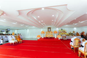 มรภ.เทพสตรี ร่วมพิธีทำบุญตักบาตรและพิธีบำเพ็ญกุศล อุทิศถวายเป็นพระกุศลแด่ สมเด็จพระเจ้าลูกเธอ เจ้าฟ้าพัชรกิติยาภาฯ ในวาระครบ 50 วัน (ปัญญาสมวาร)