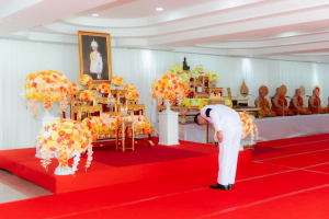 มรภ.เทพสตรี ร่วมพิธีทำบุญตักบาตรและพิธีบำเพ็ญกุศล อุทิศถวายเป็นพระกุศลแด่ สมเด็จพระเจ้าลูกเธอ เจ้าฟ้าพัชรกิติยาภาฯ ในวาระครบ 50 วัน (ปัญญาสมวาร)