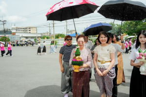 มรภ.เทพสตรี โดย คณะมนุษยศาสตร์ฯ ร่วมกับภาคีเครือข่าย จัดโครงการศิลปวัฒนธรรมสร้างสรรค์ ฟื้นฟู ประเพณีตักบาตรดอกไม้ วัดมณีชลขัณฑ์