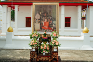 มรภ.เทพสตรี โดย คณะมนุษยศาสตร์ฯ ร่วมกับภาคีเครือข่าย จัดโครงการศิลปวัฒนธรรมสร้างสรรค์ ฟื้นฟู ประเพณีตักบาตรดอกไม้ วัดมณีชลขัณฑ์