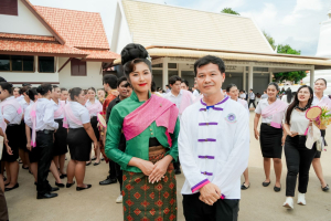 มรภ.เทพสตรี โดย คณะมนุษยศาสตร์ฯ ร่วมกับภาคีเครือข่าย จัดโครงการศิลปวัฒนธรรมสร้างสรรค์ ฟื้นฟู ประเพณีตักบาตรดอกไม้ วัดมณีชลขัณฑ์