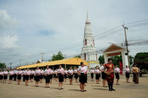 มรภ.เทพสตรี โดย คณะมนุษยศาสตร์ฯ ร่วมกับภาคีเครือข่าย จัดโครงการศิลปวัฒนธรรมสร้างสรรค์ ฟื้นฟู ประเพณีตักบาตรดอกไม้ วัดมณีชลขัณฑ์