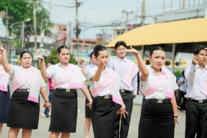 มรภ.เทพสตรี โดย คณะมนุษยศาสตร์ฯ ร่วมกับภาคีเครือข่าย จัดโครงการศิลปวัฒนธรรมสร้างสรรค์ ฟื้นฟู ประเพณีตักบาตรดอกไม้ วัดมณีชลขัณฑ์