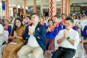 มรภ.เทพสตรี โดย คณะมนุษยศาสตร์ฯ ร่วมกับภาคีเครือข่าย จัดโครงการศิลปวัฒนธรรมสร้างสรรค์ ฟื้นฟู ประเพณีตักบาตรดอกไม้ วัดมณีชลขัณฑ์