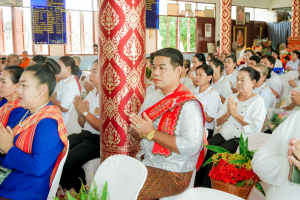 มรภ.เทพสตรี โดย คณะมนุษยศาสตร์ฯ ร่วมกับภาคีเครือข่าย จัดโครงการศิลปวัฒนธรรมสร้างสรรค์ ฟื้นฟู ประเพณีตักบาตรดอกไม้ วัดมณีชลขัณฑ์