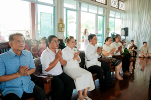 มรภ.เทพสตรี โดย คณะมนุษยศาสตร์ฯ ร่วมกับภาคีเครือข่าย จัดโครงการศิลปวัฒนธรรมสร้างสรรค์ ฟื้นฟู ประเพณีตักบาตรดอกไม้ วัดมณีชลขัณฑ์