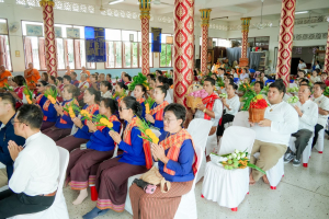 มรภ.เทพสตรี โดย คณะมนุษยศาสตร์ฯ ร่วมกับภาคีเครือข่าย จัดโครงการศิลปวัฒนธรรมสร้างสรรค์ ฟื้นฟู ประเพณีตักบาตรดอกไม้ วัดมณีชลขัณฑ์