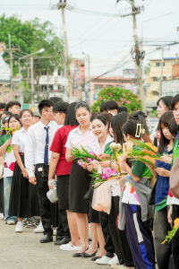 มรภ.เทพสตรี โดย คณะมนุษยศาสตร์ฯ ร่วมกับภาคีเครือข่าย จัดโครงการศิลปวัฒนธรรมสร้างสรรค์ ฟื้นฟู ประเพณีตักบาตรดอกไม้ วัดมณีชลขัณฑ์