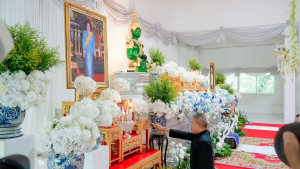 มรภ.เทพสตรี ร่วมพิธีสวดพระพุทธมนต์และเจริญจิตภาวนาอุทิศถวายพระราชกุศลแด่ สมเด็จพระบรมราชชนนีพันปีหลวง และอุทิศถวายพระกุศลแด่ สมเด็จพระเจ้าลูกเธอ เจ้าฟ้าพัชรกิติยาภาฯ