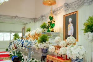 มรภ.เทพสตรี ร่วมพิธีสวดพระพุทธมนต์และเจริญจิตภาวนาอุทิศถวายพระราชกุศลแด่ สมเด็จพระบรมราชชนนีพันปีหลวง และอุทิศถวายพระกุศลแด่ สมเด็จพระเจ้าลูกเธอ เจ้าฟ้าพัชรกิติยาภาฯ