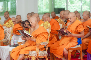 มรภ.เทพสตรี ร่วมพิธีสวดพระพุทธมนต์และเจริญจิตภาวนาอุทิศถวายพระราชกุศลแด่ สมเด็จพระบรมราชชนนีพันปีหลวง และอุทิศถวายพระกุศลแด่ สมเด็จพระเจ้าลูกเธอ เจ้าฟ้าพัชรกิติยาภาฯ