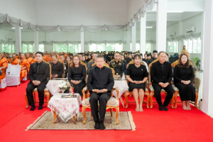 มรภ.เทพสตรี ร่วมพิธีสวดพระพุทธมนต์และเจริญจิตภาวนาอุทิศถวายพระราชกุศลแด่ สมเด็จพระบรมราชชนนีพันปีหลวง และอุทิศถวายพระกุศลแด่ สมเด็จพระเจ้าลูกเธอ เจ้าฟ้าพัชรกิติยาภาฯ
