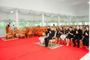 มรภ.เทพสตรี ร่วมพิธีสวดพระพุทธมนต์และเจริญจิตภาวนาอุทิศถวายพระราชกุศลแด่ สมเด็จพระบรมราชชนนีพันปีหลวง และอุทิศถวายพระกุศลแด่ สมเด็จพระเจ้าลูกเธอ เจ้าฟ้าพัชรกิติยาภาฯ
