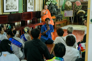 สำนักวิทยบริการฯ มรภ.เทพสตรี จับมือภาคีเครือข่าย ร่วมกิจกรรม คณะนาวาสัญจร ทำบุญเข้าพรรษา 9 วัดริมแม่น้ำลพบุรี สานต่อโครงการพัฒนาเศรษฐกิจสร้างสรรค์