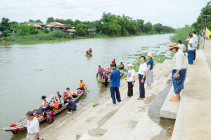 สำนักวิทยบริการฯ มรภ.เทพสตรี จับมือภาคีเครือข่าย ร่วมกิจกรรม คณะนาวาสัญจร ทำบุญเข้าพรรษา 9 วัดริมแม่น้ำลพบุรี สานต่อโครงการพัฒนาเศรษฐกิจสร้างสรรค์