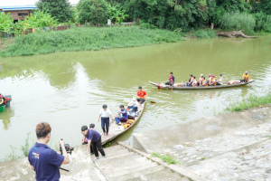 สำนักวิทยบริการฯ มรภ.เทพสตรี จับมือภาคีเครือข่าย ร่วมกิจกรรม คณะนาวาสัญจร ทำบุญเข้าพรรษา 9 วัดริมแม่น้ำลพบุรี สานต่อโครงการพัฒนาเศรษฐกิจสร้างสรรค์