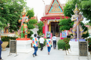 สำนักวิทยบริการฯ มรภ.เทพสตรี จับมือภาคีเครือข่าย ร่วมกิจกรรม คณะนาวาสัญจร ทำบุญเข้าพรรษา 9 วัดริมแม่น้ำลพบุรี สานต่อโครงการพัฒนาเศรษฐกิจสร้างสรรค์