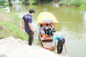 สำนักวิทยบริการฯ มรภ.เทพสตรี จับมือภาคีเครือข่าย ร่วมกิจกรรม คณะนาวาสัญจร ทำบุญเข้าพรรษา 9 วัดริมแม่น้ำลพบุรี สานต่อโครงการพัฒนาเศรษฐกิจสร้างสรรค์