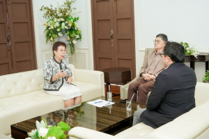 มรภ.เทพสตรี ต้อนรับภาคีเครือข่าย ร่วมยินดี ผศ.จินตนา เวชมี ในโอกาสได้รับการเสนอชื่อดำรงตำแหน่งอธิการบดี พร้อมเดินหน้าหารือความร่วมมือ