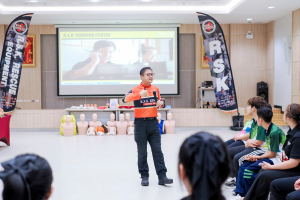 กองพัฒนานักศึกษา สนอ. มรภ.เทพสตรี จัดอบรมปฐมพยาบาลและ CPR เสริมทักษะช่วยชีวิตขั้นพื้นฐานให้นักศึกษา