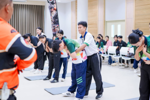 กองพัฒนานักศึกษา สนอ. มรภ.เทพสตรี จัดอบรมปฐมพยาบาลและ CPR เสริมทักษะช่วยชีวิตขั้นพื้นฐานให้นักศึกษา