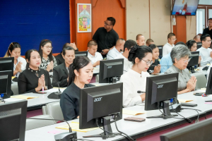 มรภ.เทพสตรี ร่วมกิจกรรม เข้าพรรษา เข้าหาธรรม เสริมสร้างคุณธรรม จริยธรรม ร่วมกับจังหวัดลพบุรี