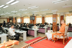 มรภ.เทพสตรี ร่วมกิจกรรม เข้าพรรษา เข้าหาธรรม เสริมสร้างคุณธรรม จริยธรรม ร่วมกับจังหวัดลพบุรี