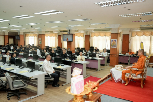 มรภ.เทพสตรี ร่วมกิจกรรม เข้าพรรษา เข้าหาธรรม เสริมสร้างคุณธรรม จริยธรรม ร่วมกับจังหวัดลพบุรี