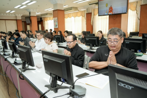 มรภ.เทพสตรี ร่วมกิจกรรม เข้าพรรษา เข้าหาธรรม เสริมสร้างคุณธรรม จริยธรรม ร่วมกับจังหวัดลพบุรี