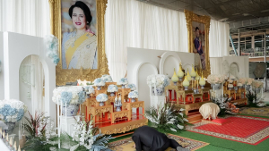 มรภ.เทพสตรี ร่วมพิธีสวดพระพุทธมนต์และเจริญจิตภาวนาอุทิศถวายพระราชกุศลแด่ สมเด็จพระบรมราชชนนีพันปีหลวง และอุทิศถวายพระกุศลแด่ สมเด็จพระเจ้าลูกเธอ เจ้าฟ้าพัชรกิติยาภาฯ