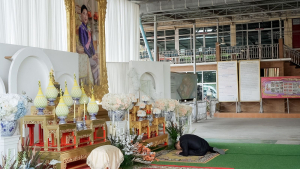 มรภ.เทพสตรี ร่วมพิธีสวดพระพุทธมนต์และเจริญจิตภาวนาอุทิศถวายพระราชกุศลแด่ สมเด็จพระบรมราชชนนีพันปีหลวง และอุทิศถวายพระกุศลแด่ สมเด็จพระเจ้าลูกเธอ เจ้าฟ้าพัชรกิติยาภาฯ
