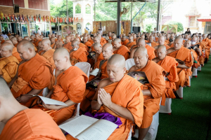 มรภ.เทพสตรี ร่วมพิธีสวดพระพุทธมนต์และเจริญจิตภาวนาอุทิศถวายพระราชกุศลแด่ สมเด็จพระบรมราชชนนีพันปีหลวง และอุทิศถวายพระกุศลแด่ สมเด็จพระเจ้าลูกเธอ เจ้าฟ้าพัชรกิติยาภาฯ