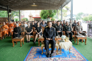 มรภ.เทพสตรี ร่วมพิธีสวดพระพุทธมนต์และเจริญจิตภาวนาอุทิศถวายพระราชกุศลแด่ สมเด็จพระบรมราชชนนีพันปีหลวง และอุทิศถวายพระกุศลแด่ สมเด็จพระเจ้าลูกเธอ เจ้าฟ้าพัชรกิติยาภาฯ