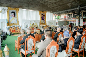 มรภ.เทพสตรี ร่วมพิธีสวดพระพุทธมนต์และเจริญจิตภาวนาอุทิศถวายพระราชกุศลแด่ สมเด็จพระบรมราชชนนีพันปีหลวง และอุทิศถวายพระกุศลแด่ สมเด็จพระเจ้าลูกเธอ เจ้าฟ้าพัชรกิติยาภาฯ