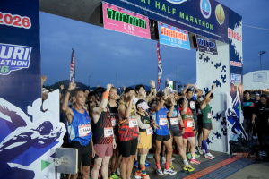มรภ.เทพสตรี ร่วมพิธีเปิดการแข่งขันวิ่ง Lopburi Half Marathon 2026 ณ อ่างซับเหล็ก มุ่งหนุนท่องเที่ยวเชิงกีฬาและส่งเสริมสุขภาพชุมชน