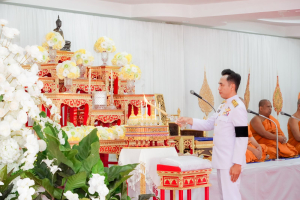 มรภ.เทพสตรี ร่วมพิธีทำบุญตักบาตรและพิธีบำเพ็ญกุศลทักษิณานุประทาน อุทิศถวายเป็นพระกุศลแด่ สมเด็จพระเจ้าลูกเธอ เจ้าฟ้าพัชรกิติยาภาฯ ในวาระครบ 100 วัน (สตมวาร)
